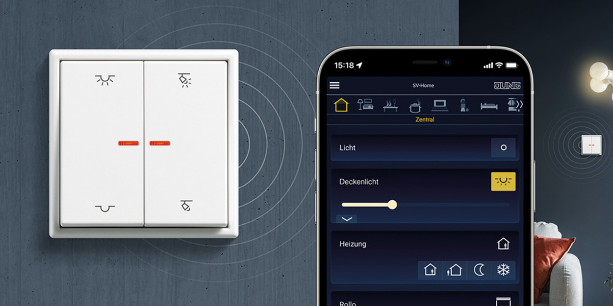 KNX RF Taster bei Jura Elektro in Petersbuch